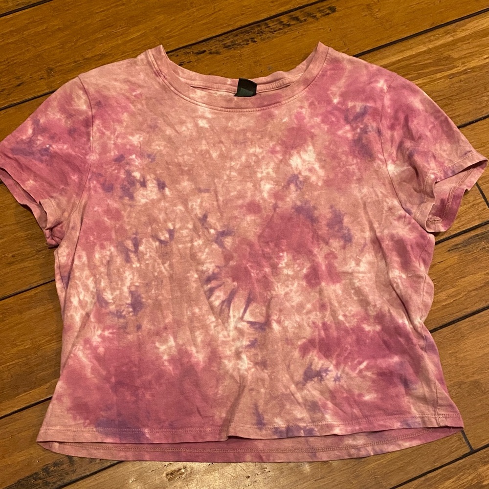 Wild Fable Pink and Purple Tie-Dye Short Sleeve Tee